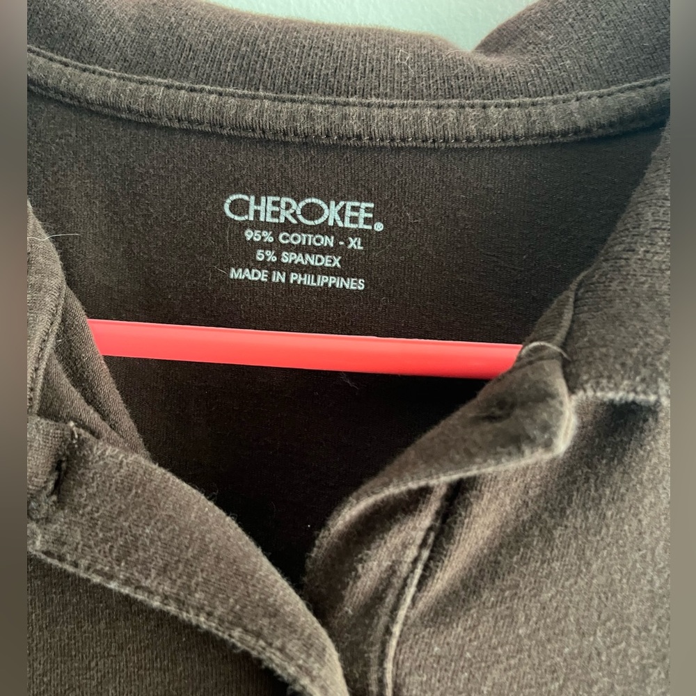 Cherokee Brown 3/4 Button up, XL (fits women’s small)